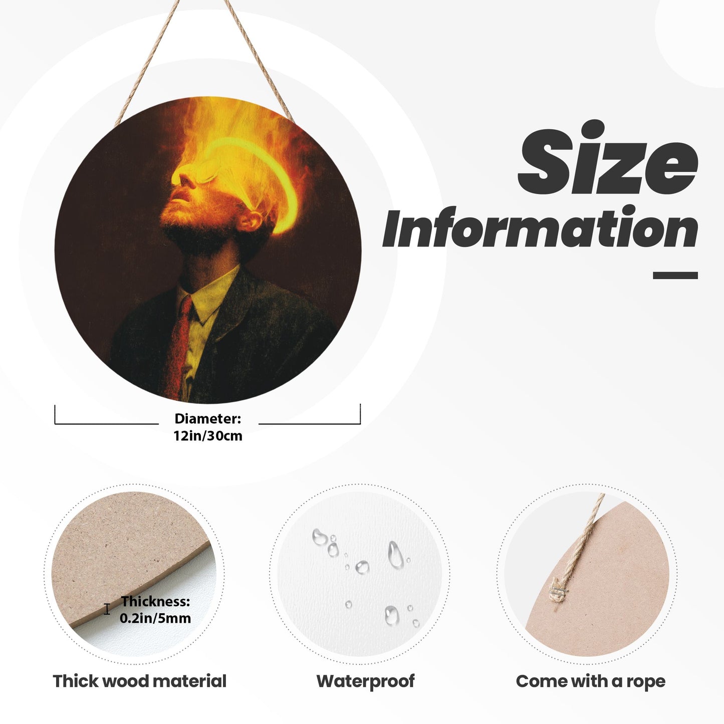 Round Wooden Wall Art · Redefine Your Walls with Unique Artistic Expression