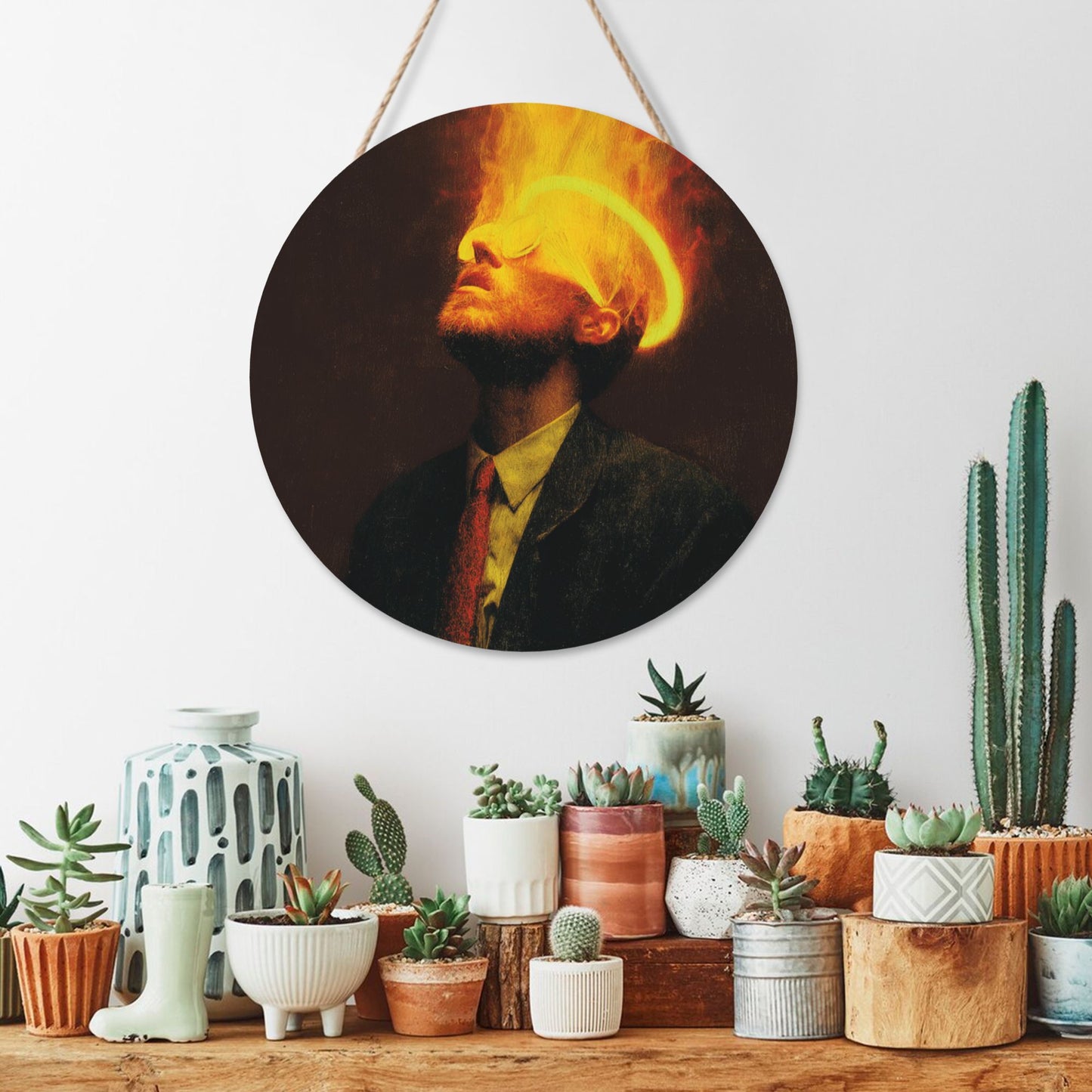 Round Wooden Wall Art · Redefine Your Walls with Unique Artistic Expression